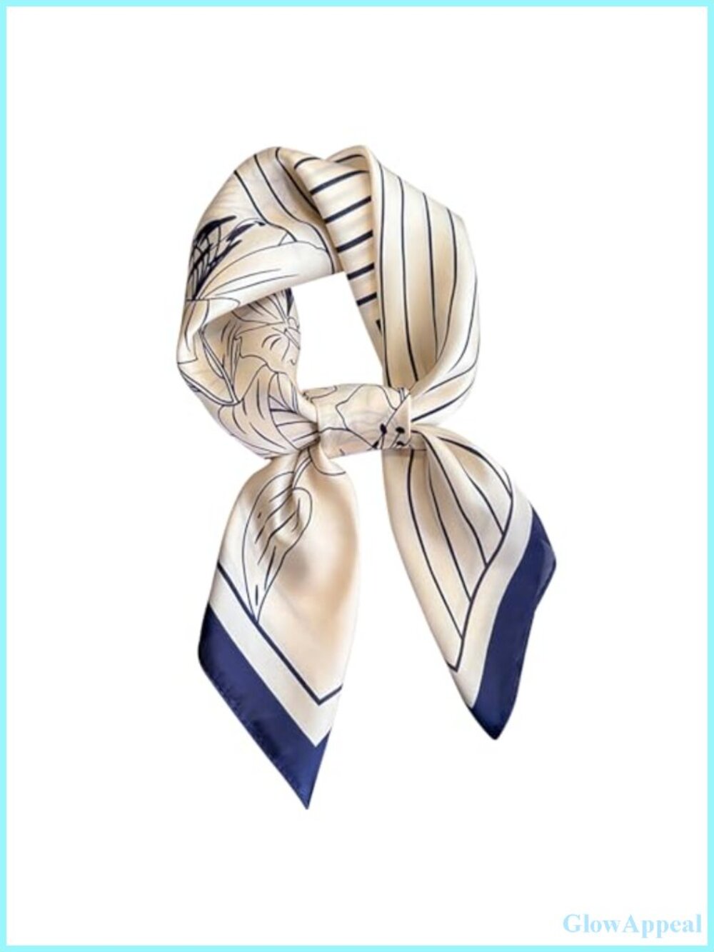Silk Feeling Square Scarf Bandana for Women Hair Wrap Neck Scarf Lightweight